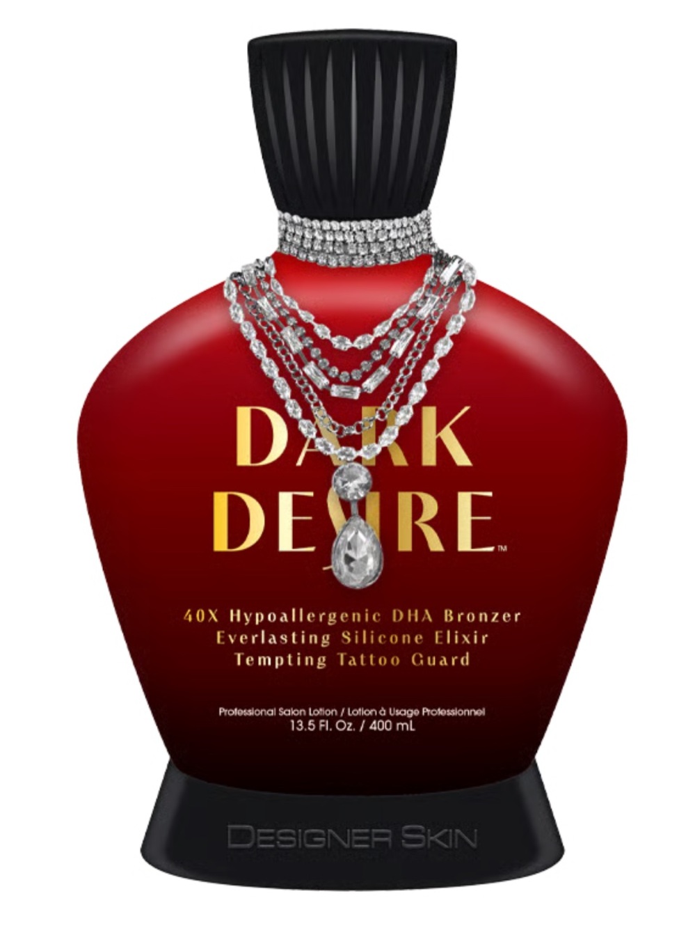 Designer Skin Dark Desire 40X Hypoallergenic DHA Bronzer Tanning Lotion 13.5 oz
